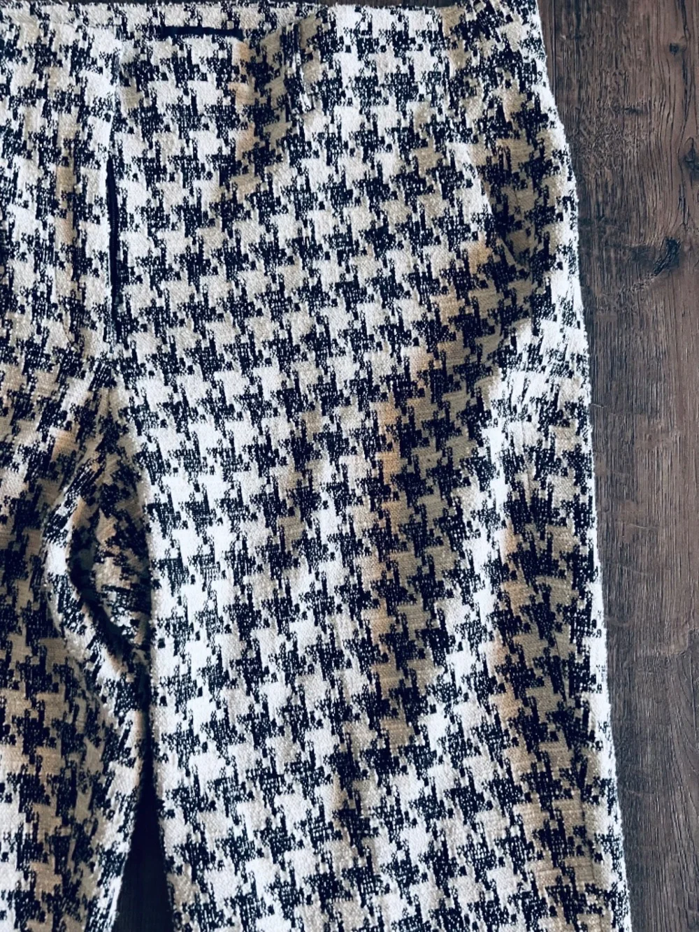 Tommy Hilfiger Black and White Houndstooth Trousers - Picture 2 of 11